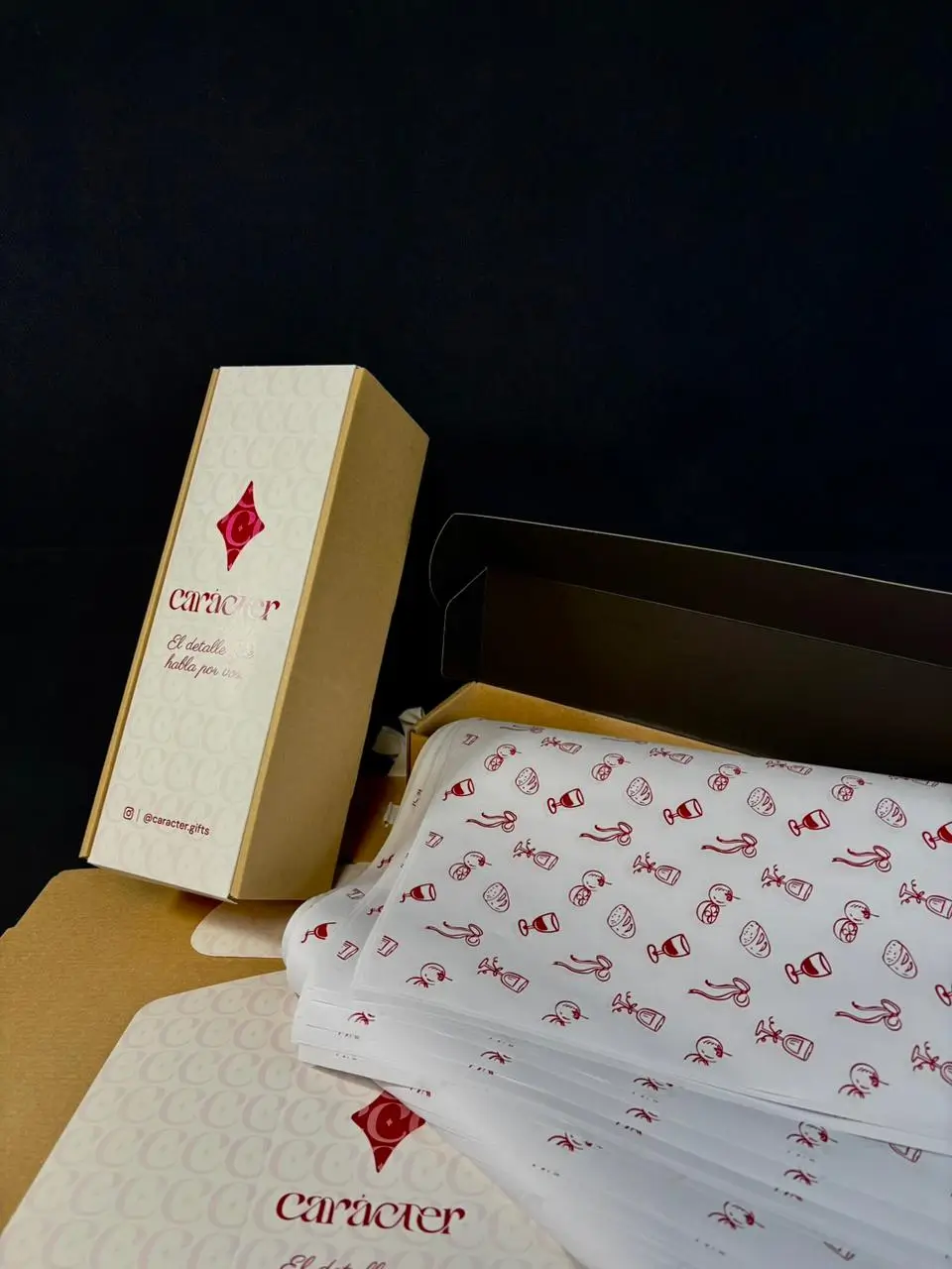 Caja para 1 vino con tapa blanca impresa (1)