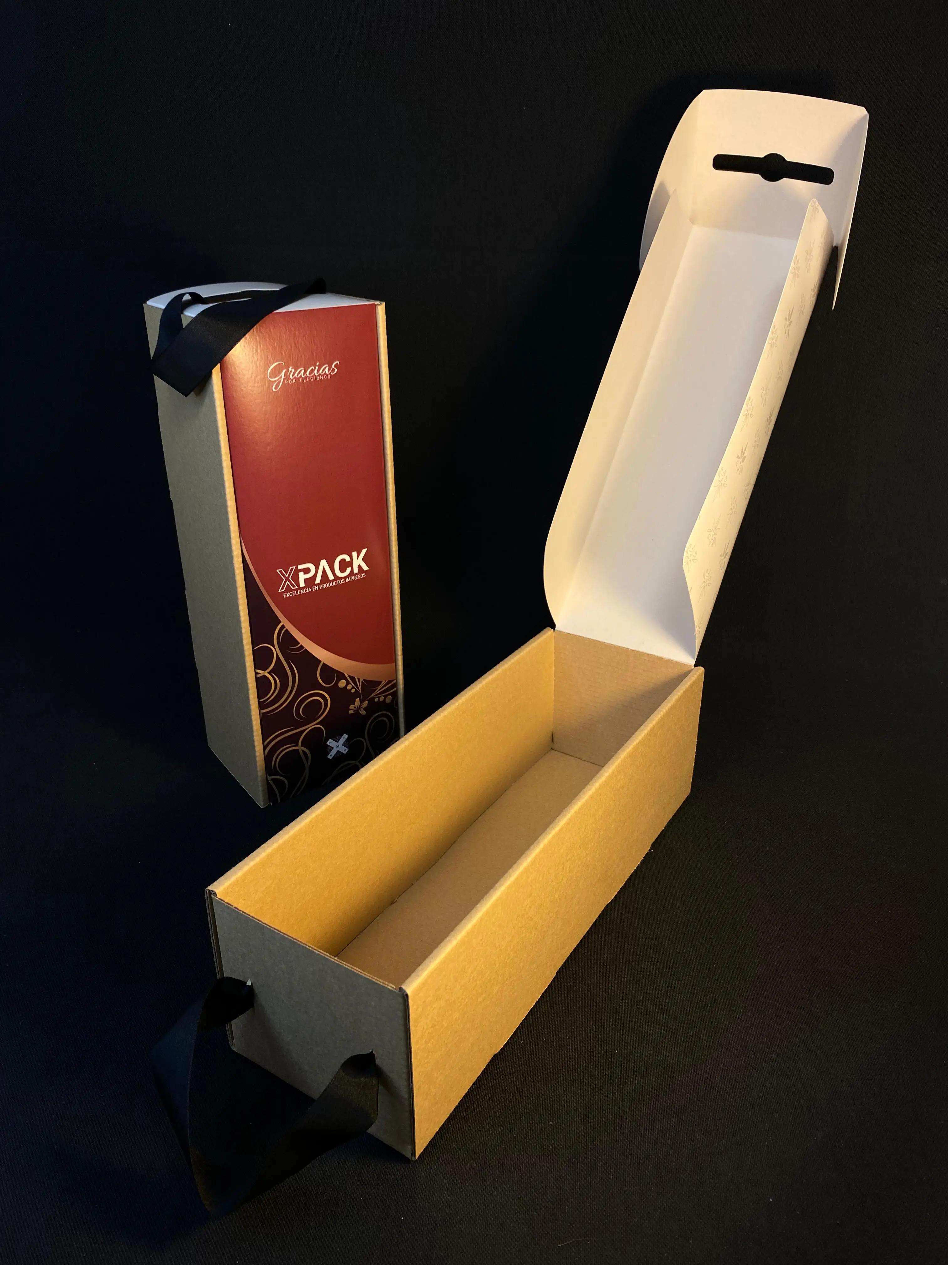 Caja para 1 vino con tapa blanca impresa (3)