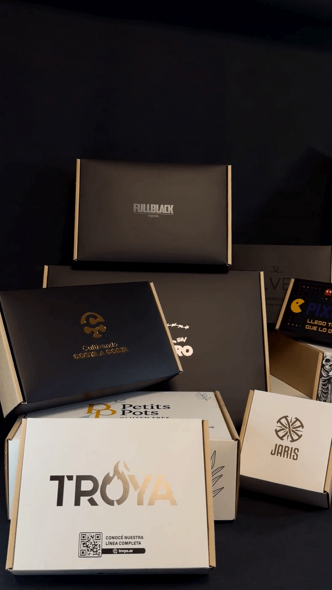 Vista previa de la caja ecommerce personalizada