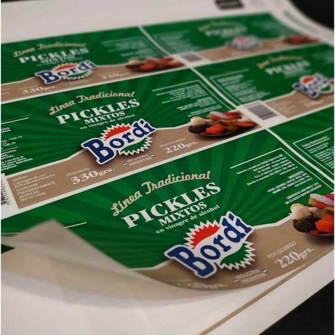 Stickers personalizados en vista general