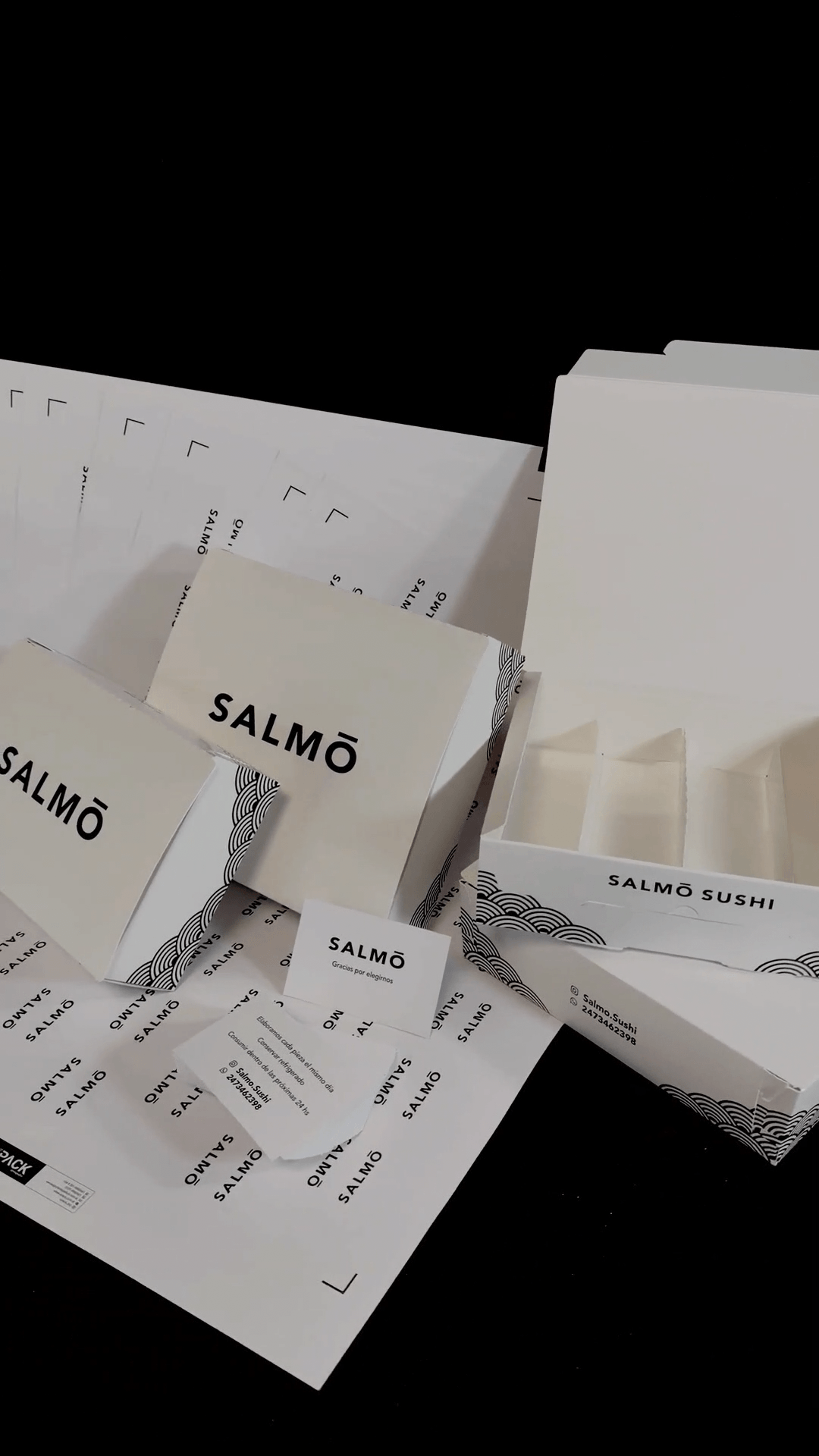 Vista previa de la sushi box personalizada